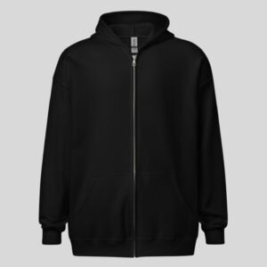 Zipper Hoodie - Black