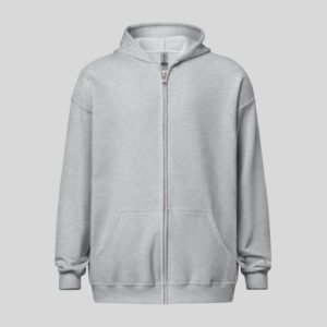 Zipper Hoodie - Heather Grey