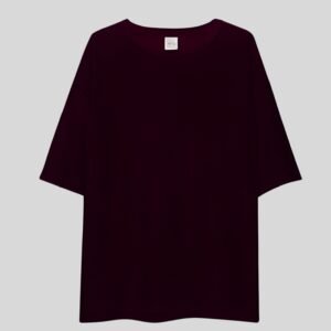 Plain Drop Shoulder Tee - Brown