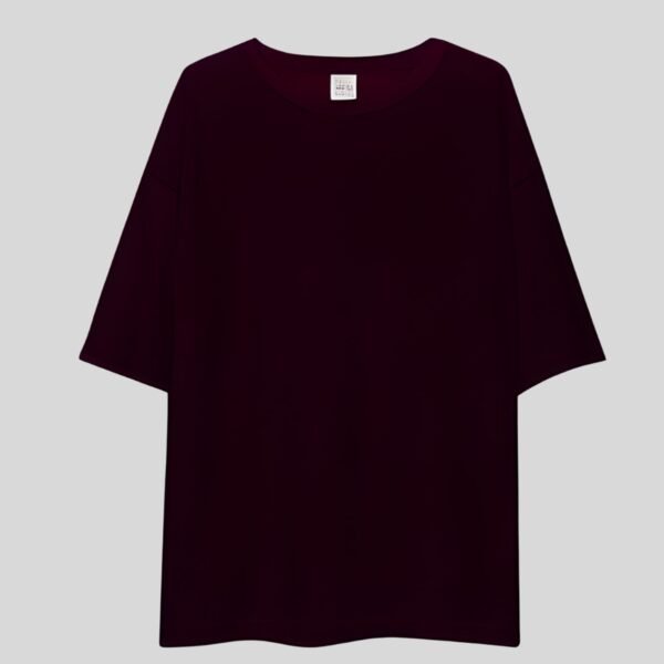 Plain Drop Shoulder Tee - Brown