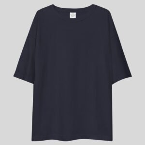 Plain Drop Shoulder Tee - Navy