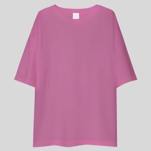 Plain Drop Shoulder Tee - Light Purple