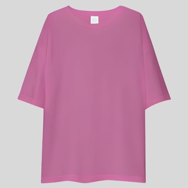 Plain Drop Shoulder Tee - Light Purple