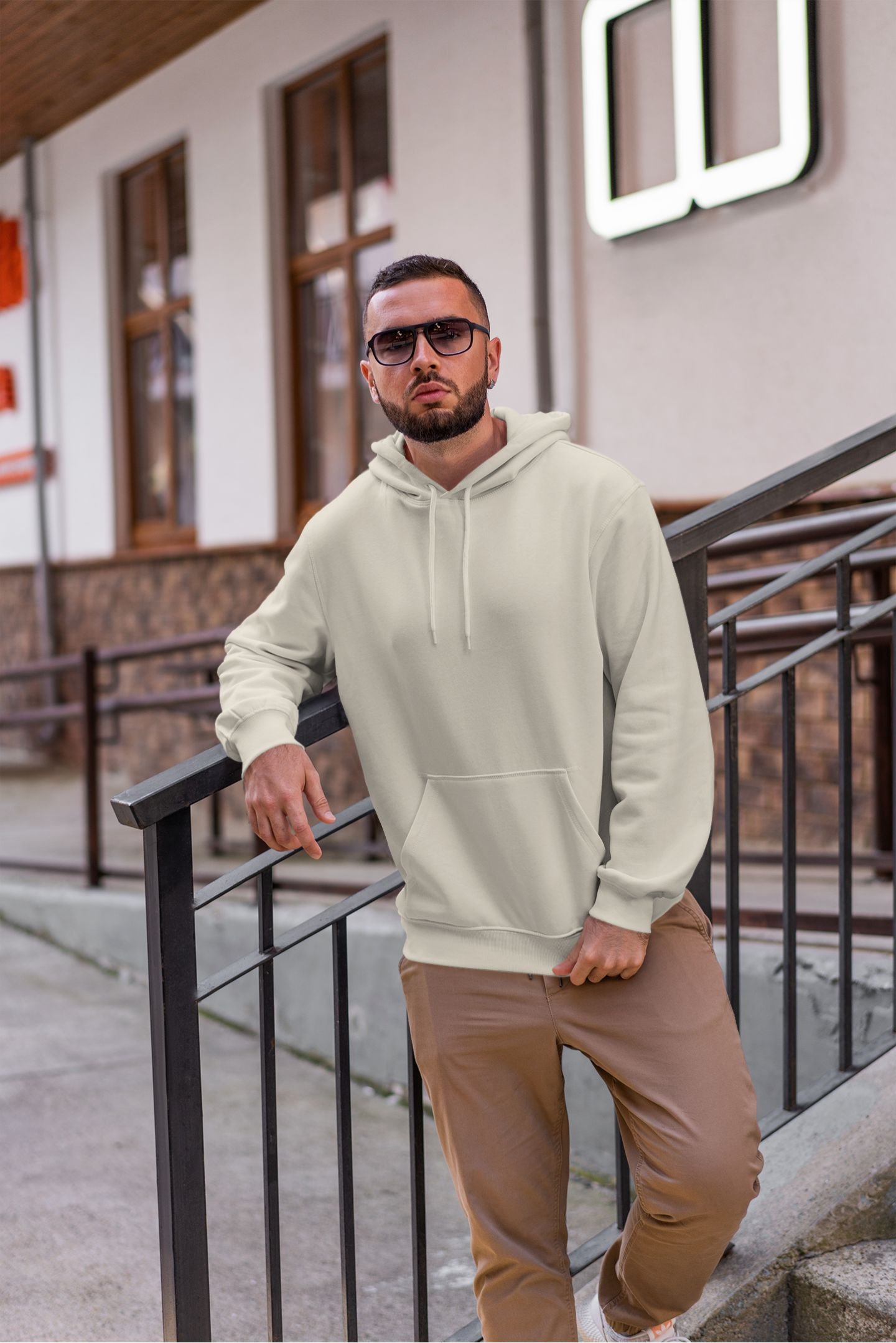 Hoodie - Beige