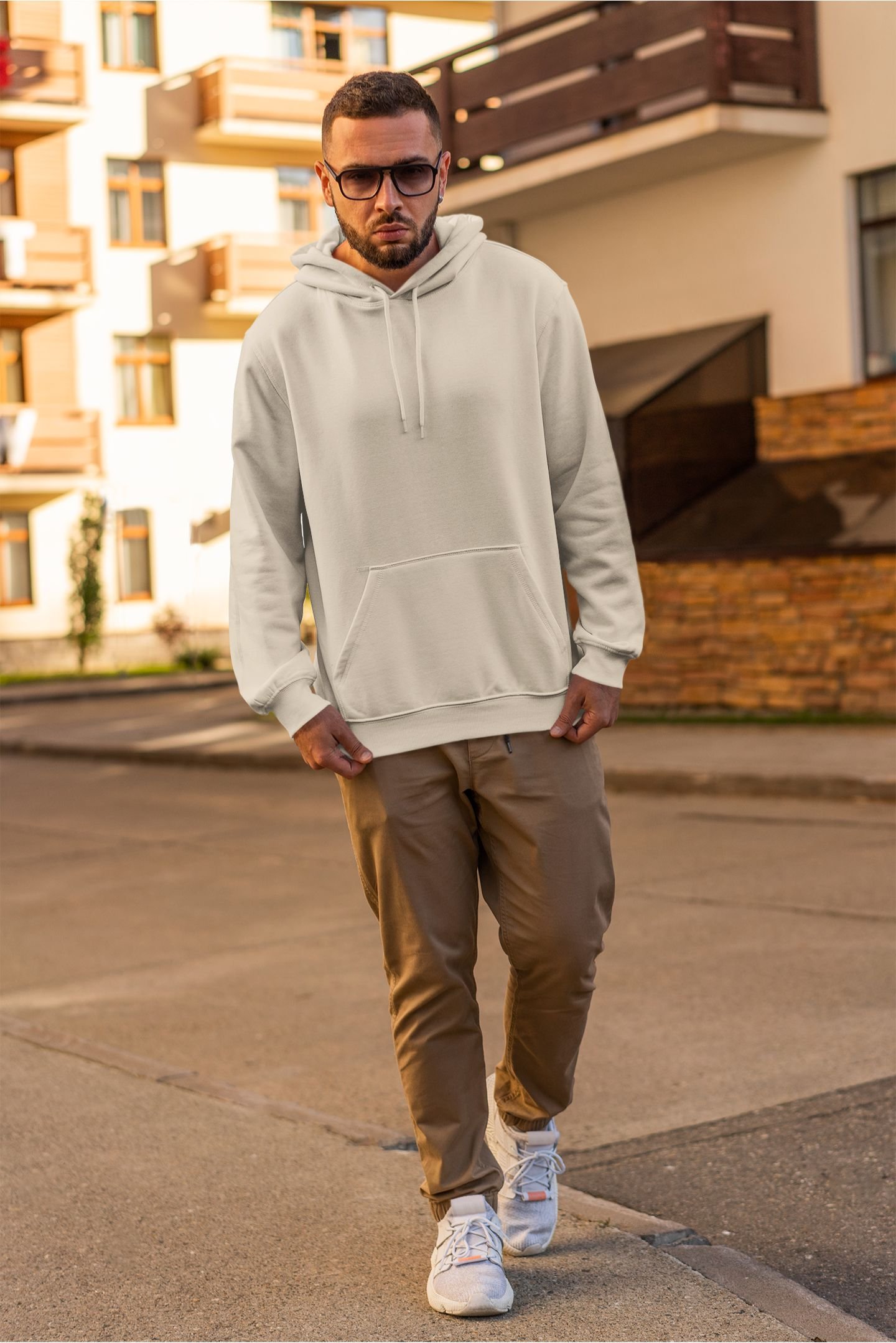 Hoodie - Beige - Image 2