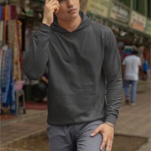 Alternative view of Hoodie - Charcoal Grey