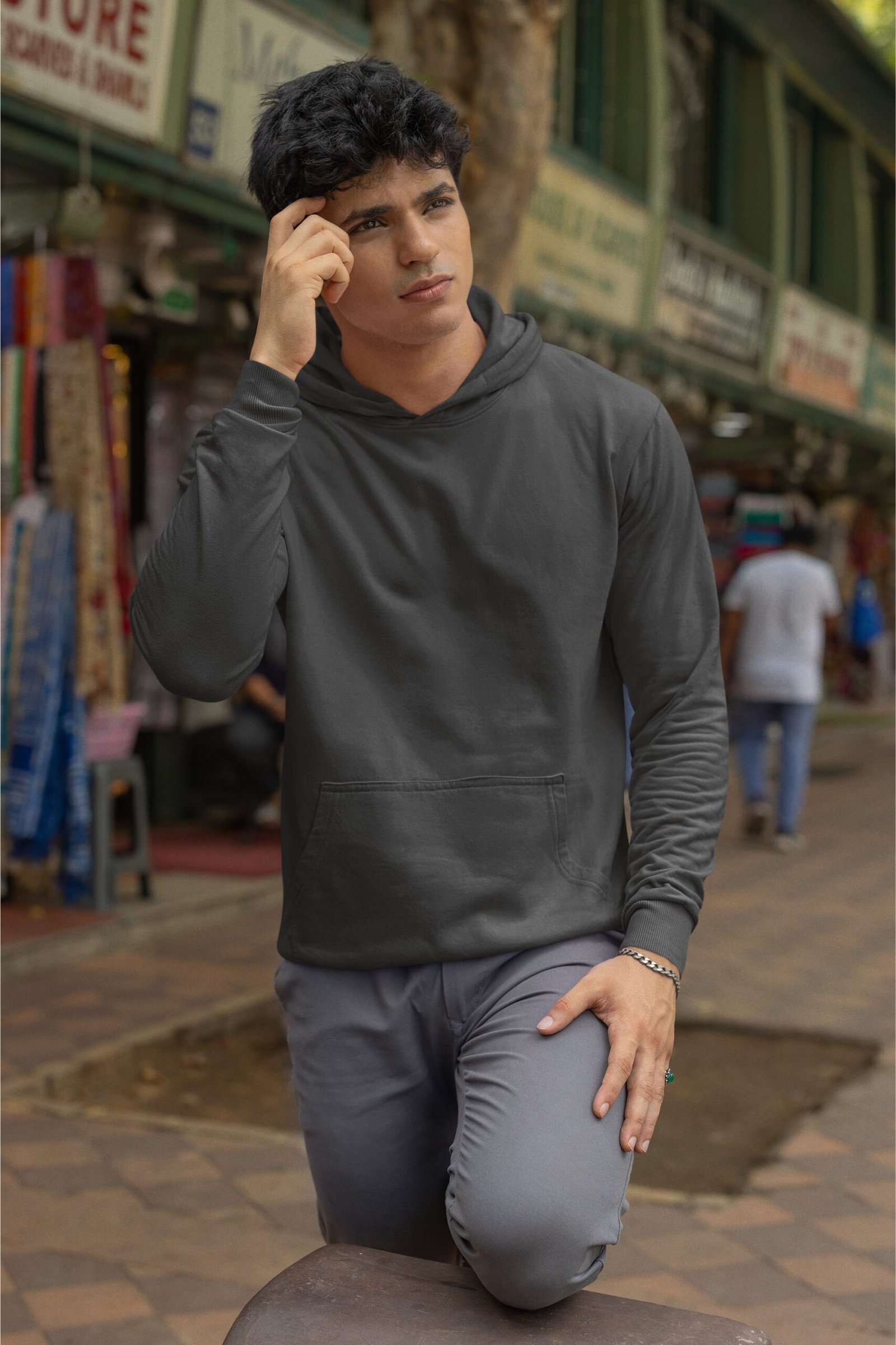 Hoodie - Charcoal Grey - Image 2