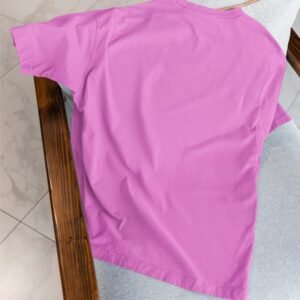 Alternative view of Plain Drop Shoulder Tee - Light Purple