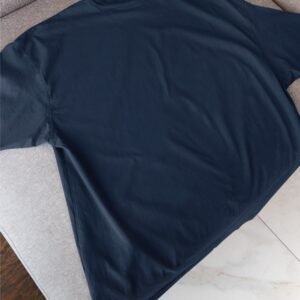 Alternative view of Plain Drop Shoulder Tee - Navy