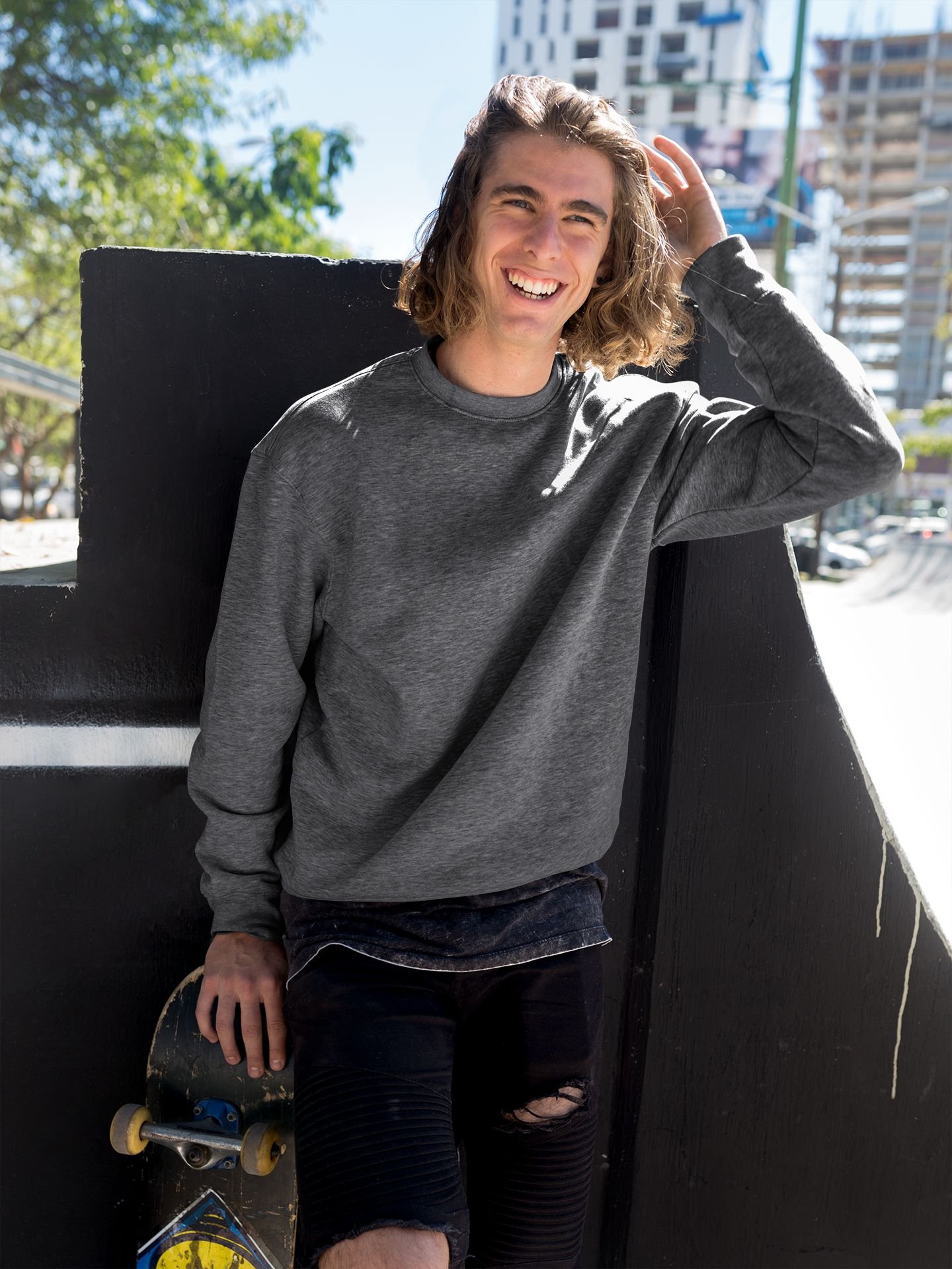 Sweat-Shirt - Charcoal Grey - Image 2