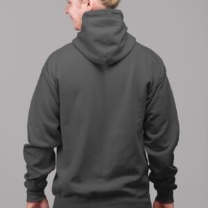 Alternative view of Zipper Hoodie - Charcoal Grey