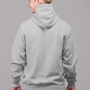 Alternative view of Zipper Hoodie - Heather Grey