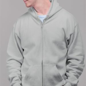 Zipper Hoodie - Heather Grey