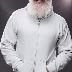 Alternative view of Zipper Hoodie - White