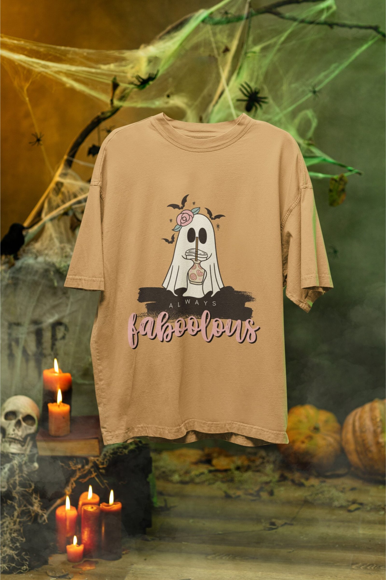Always Faboolous Cute, Scary - Drop Shoulder Tee - Image 4