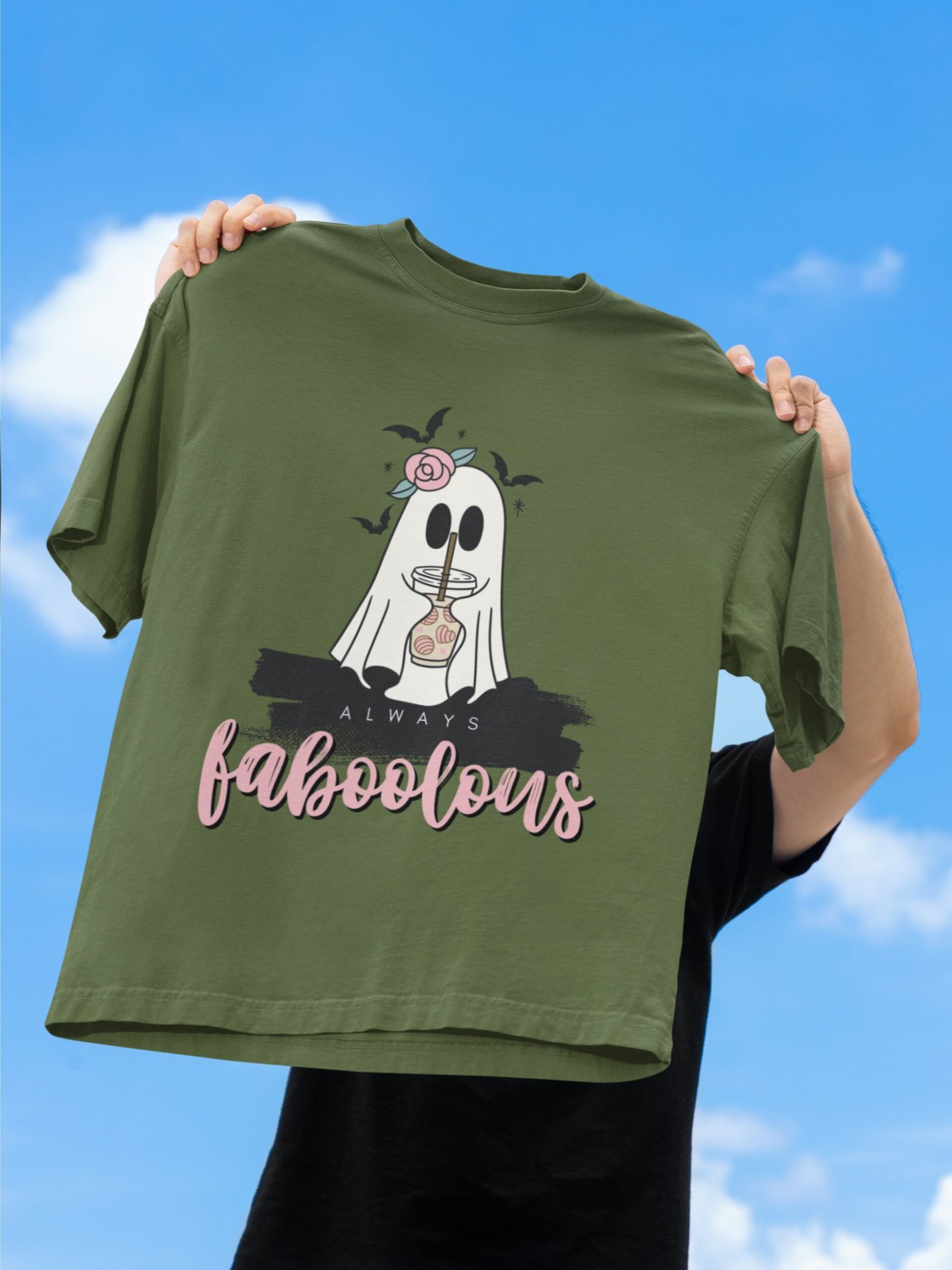 Always Faboolous Cute, Scary - Drop Shoulder Tee - Image 2