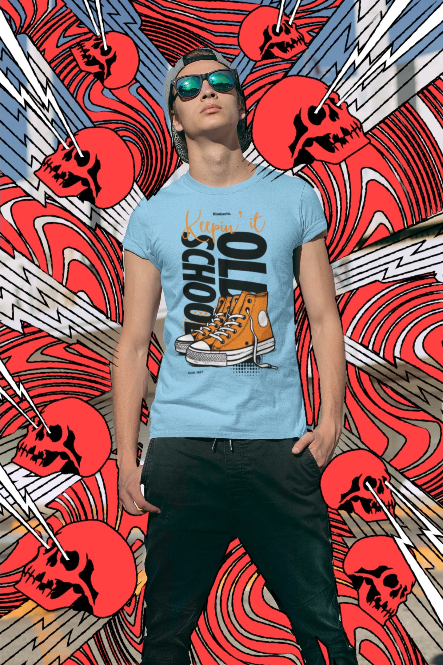 Ahh Keepin It Old School, Swag, 100% Cotton Tee - Image 3