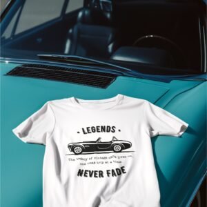 Alternative view of A-Plus Quality Print, Legends Never Fade, Swag, 100% Cotton Tee