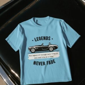 A-Plus Quality Print, Legends Never Fade, Swag, 100% Cotton Tee