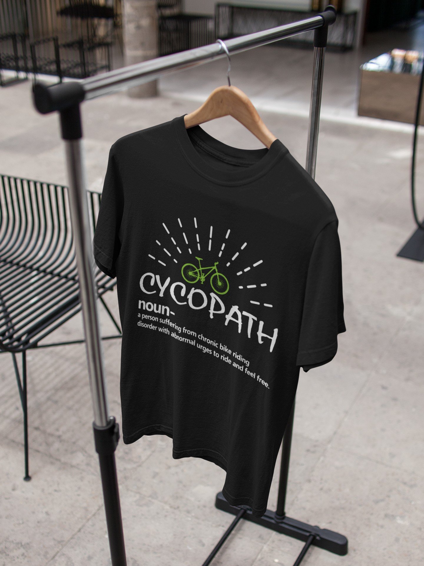 Cycopath - Funny, Cycling Hobby, Swag, 100% Cotton Tee - Image 2