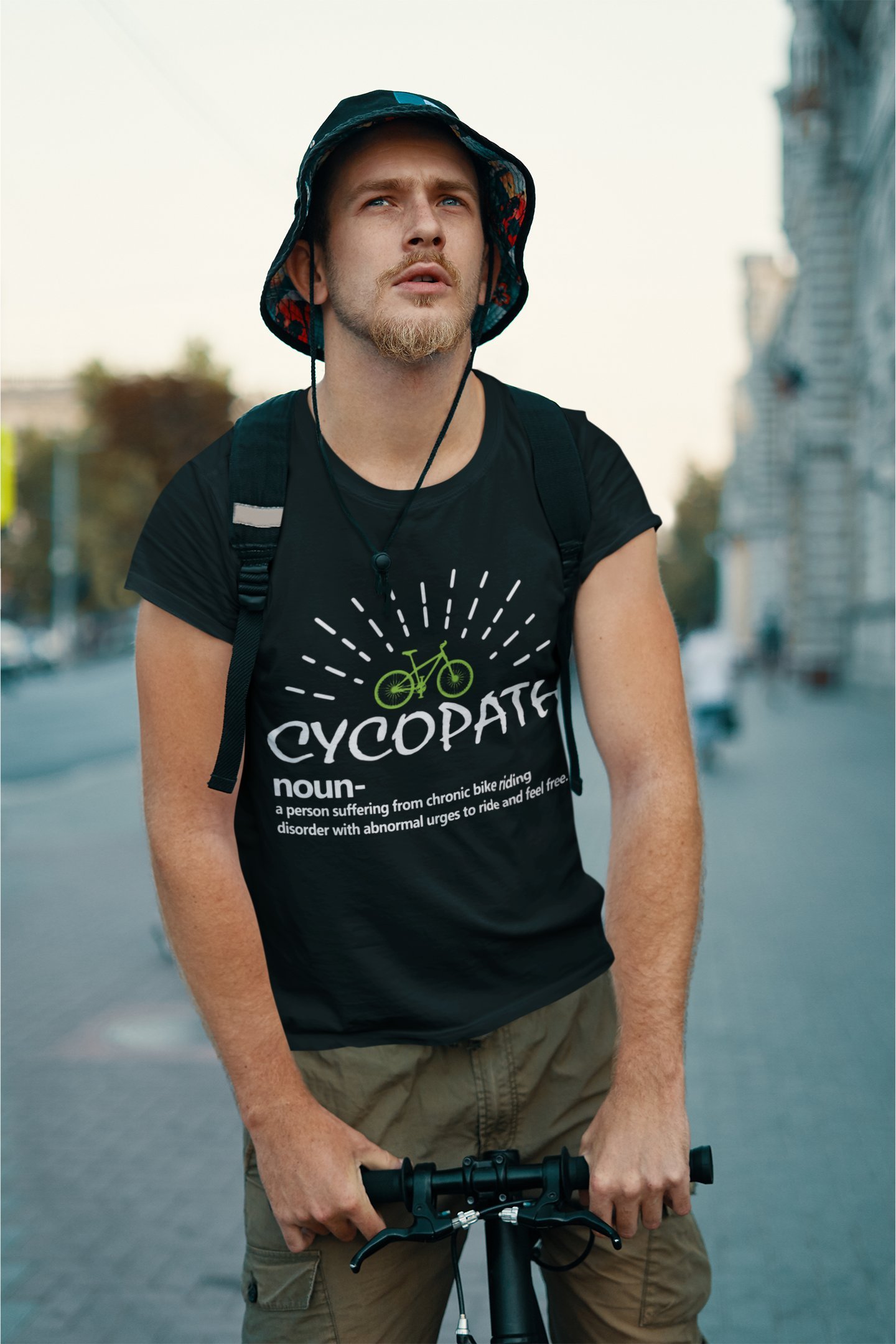 Cycopath - Funny, Cycling Hobby, Swag, 100% Cotton Tee