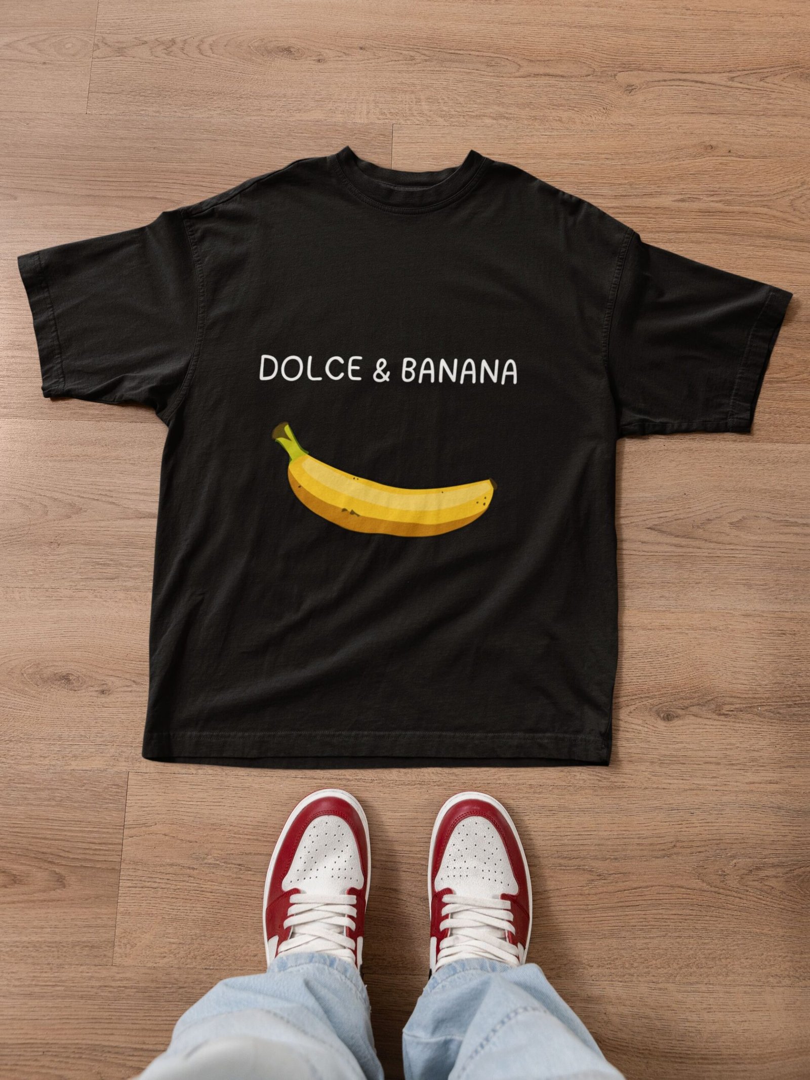 Dolce & Banana - Funny, Swag, Parody, Drop Shoulder Tee - Image 3