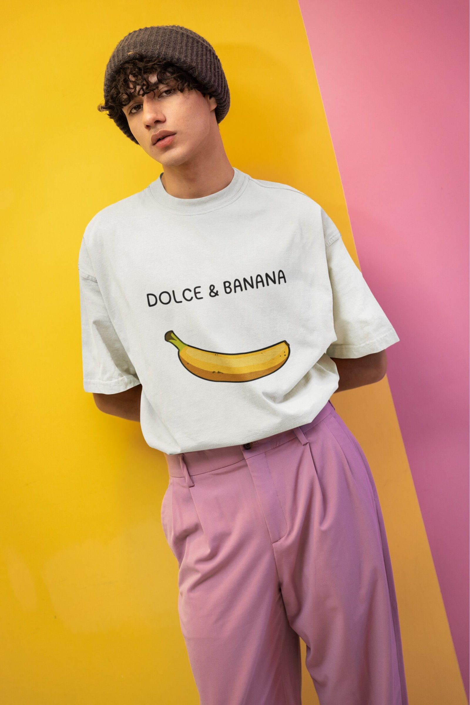 Dolce & Banana - Funny, Swag, Parody, Drop Shoulder Tee
