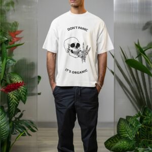 Alternative view of Don't Panic It's Organic - Funny, Swag, drop Shoulder Tee