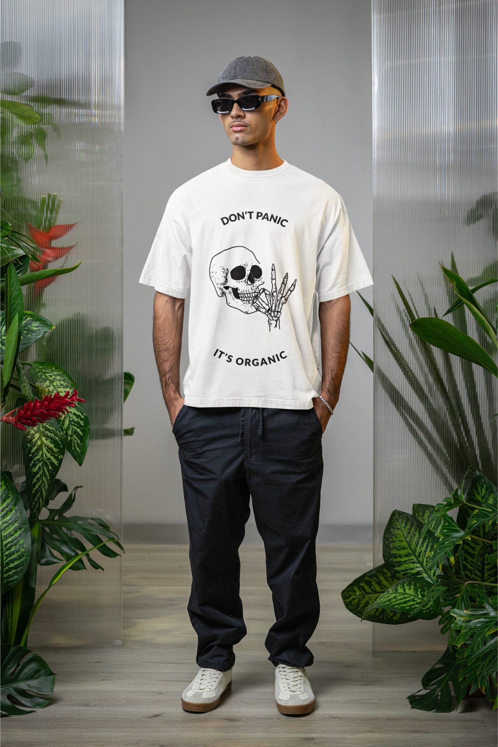 Don't Panic It's Organic - Funny, Swag, drop Shoulder Tee - Image 2
