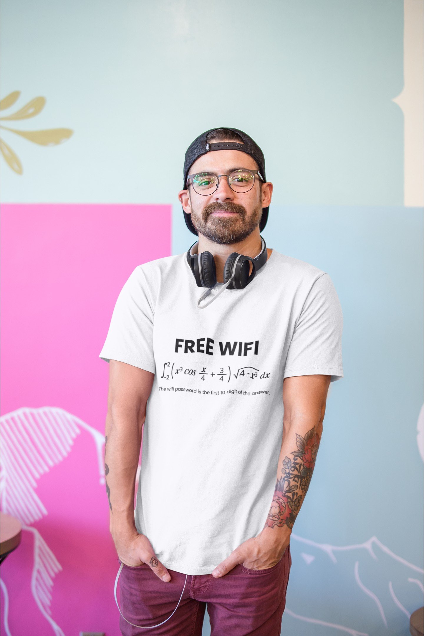 Free Wifi - Funny, Nerd, Tech Savvy - 100% Cotton Tee