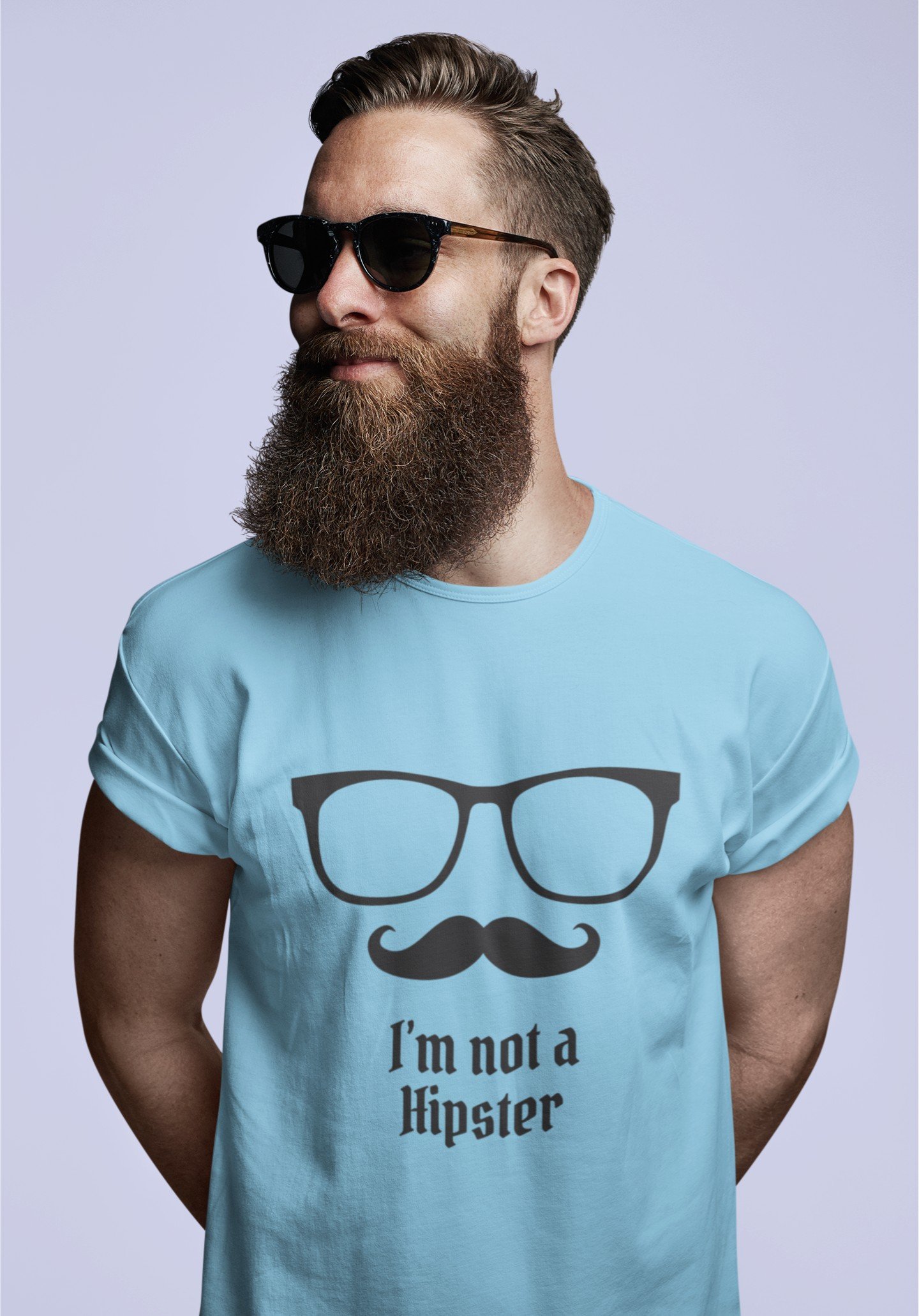 I Am Not A Hipster - Swag, 100% Cotton Tee - Image 3