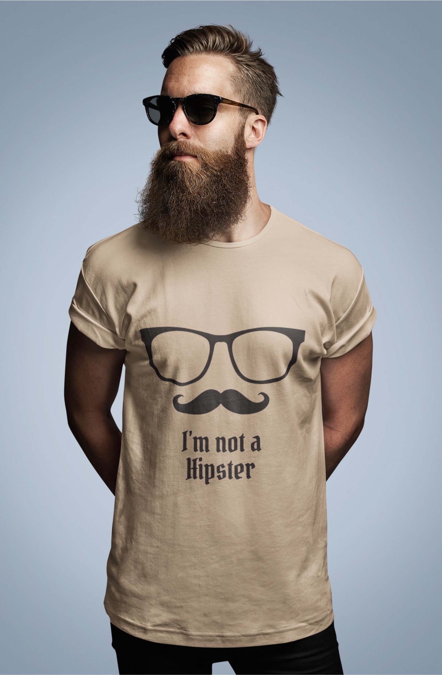 I Am Not A Hipster - Swag, 100% Cotton Tee