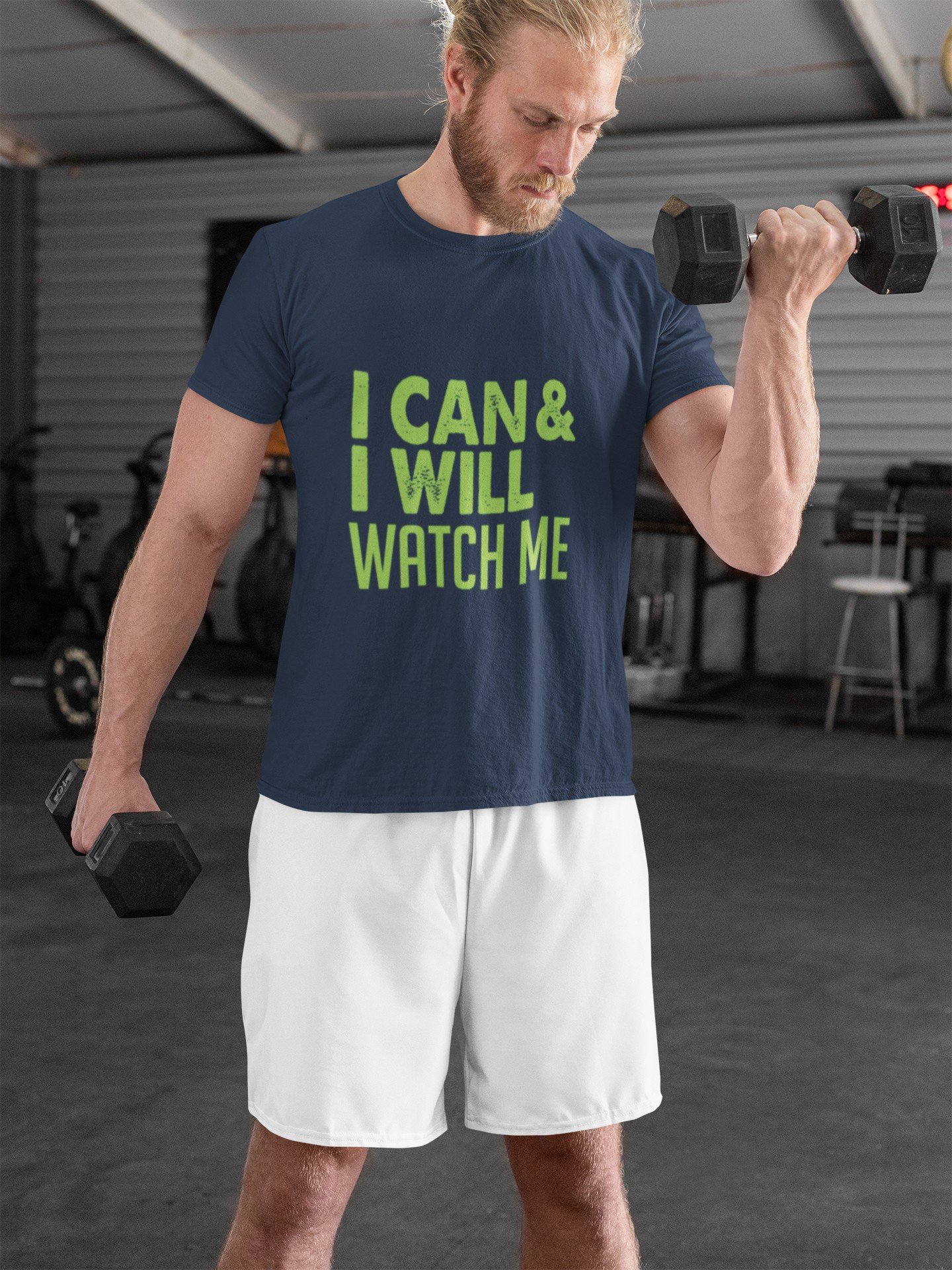 I Can And I Will Watch Me - Motivational, Gym Wear, Swag, 100% Cotton Tee