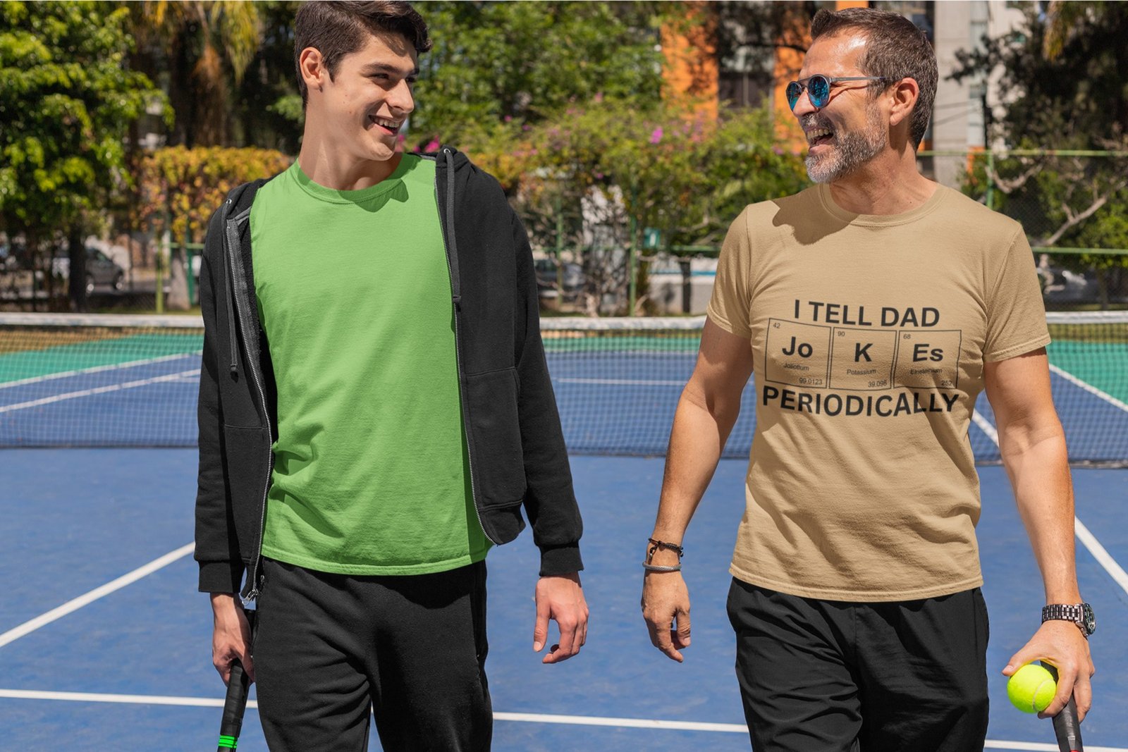 I Tell Dad Jokes Periodically - Funny, Fathers, Family, Wholesome, 100% Cotton Tee - Image 2