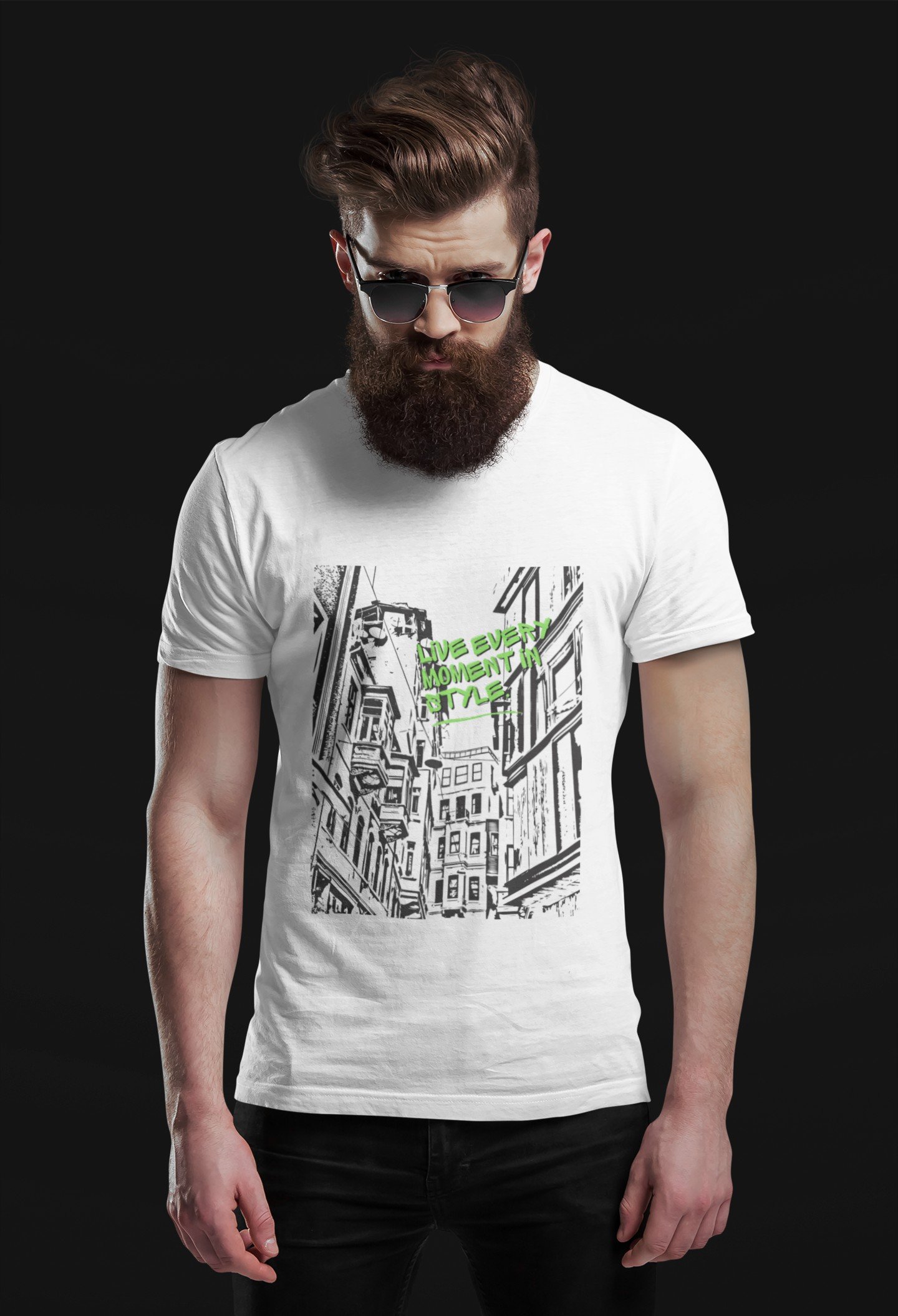 Live Every Moment In Style - Swag 100% Cotton Tee