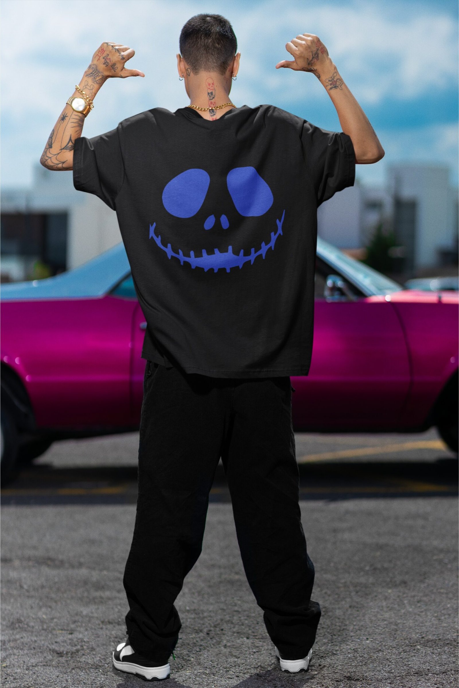 Nightmare Ghost - Scary, Swag, Drop Shoulder Tee