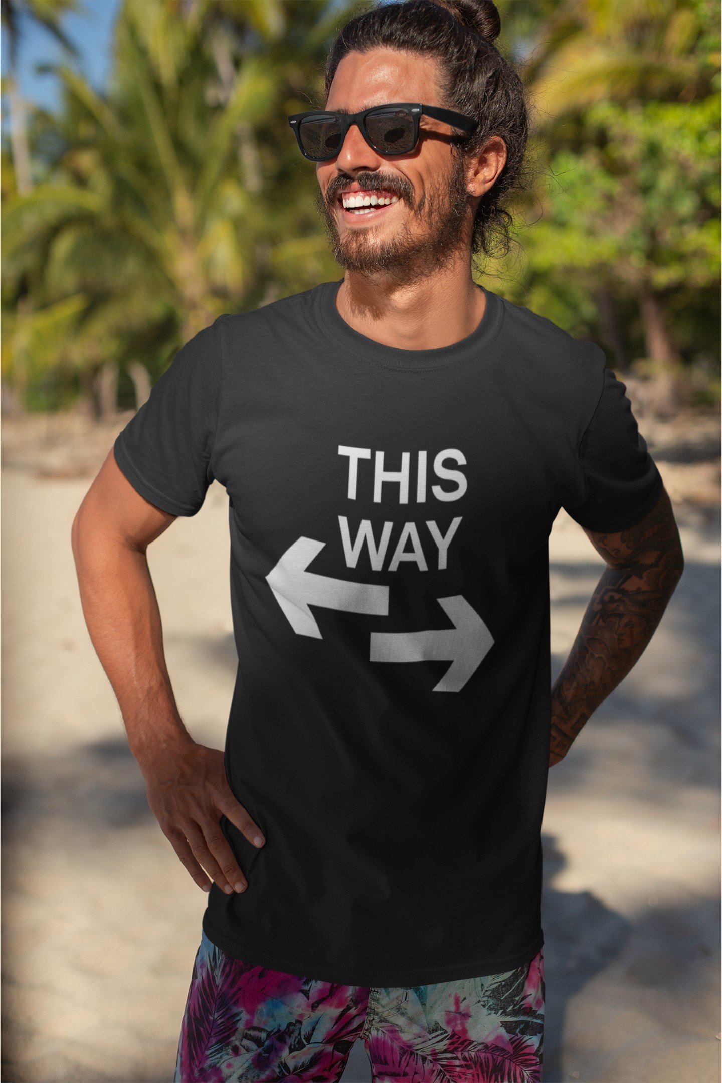 This Way - Funny, Clever, 100% Cotton Tee - Image 2