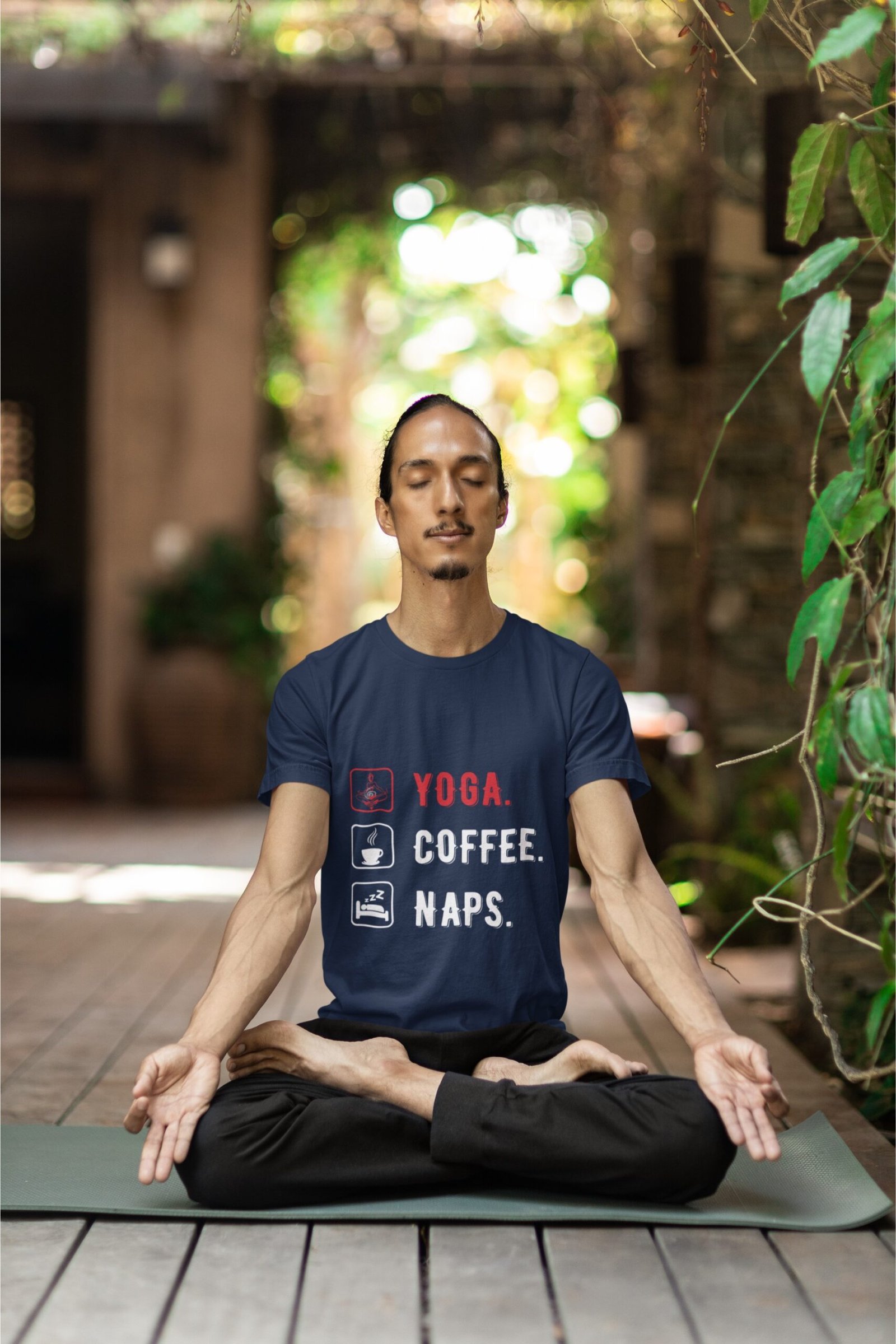 Yoga Coffee Naps - Gym Wear, Swag, 100% Cotton Tee