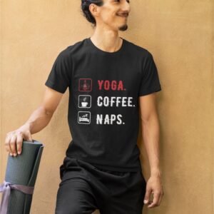 Alternative view of Yoga Coffee Naps - Gym Wear, Swag, 100% Cotton Tee