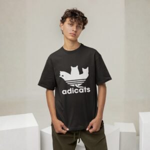 "Adicats"- adidas Parody Drop Shoulder Tee