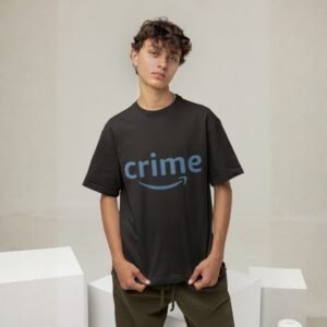"Crime" - Parody Drop Shoulder Tee