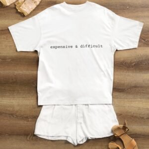 "Unisex" Expensive And Difficult - Sassy, Funny, Drop Shoulder Tee