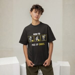 How To Pick Up Chicks - Funny Drop Shoulder Tee