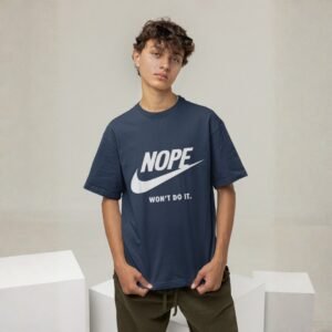 Alternative view of "Nope Won't Do It" Parody Drop Shoulder Tee
